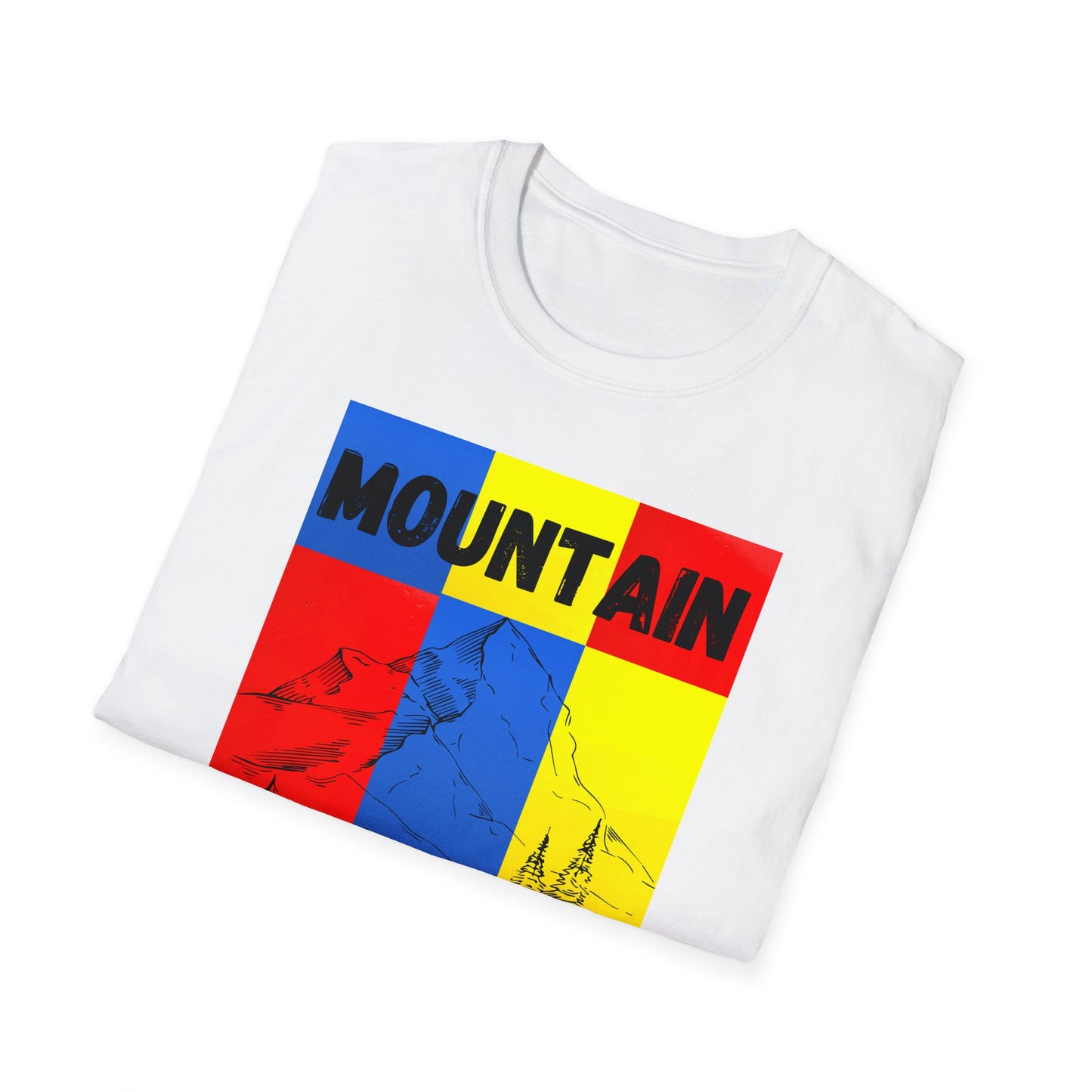 Colorful Mountain Adventure Softstyle T-Shirt