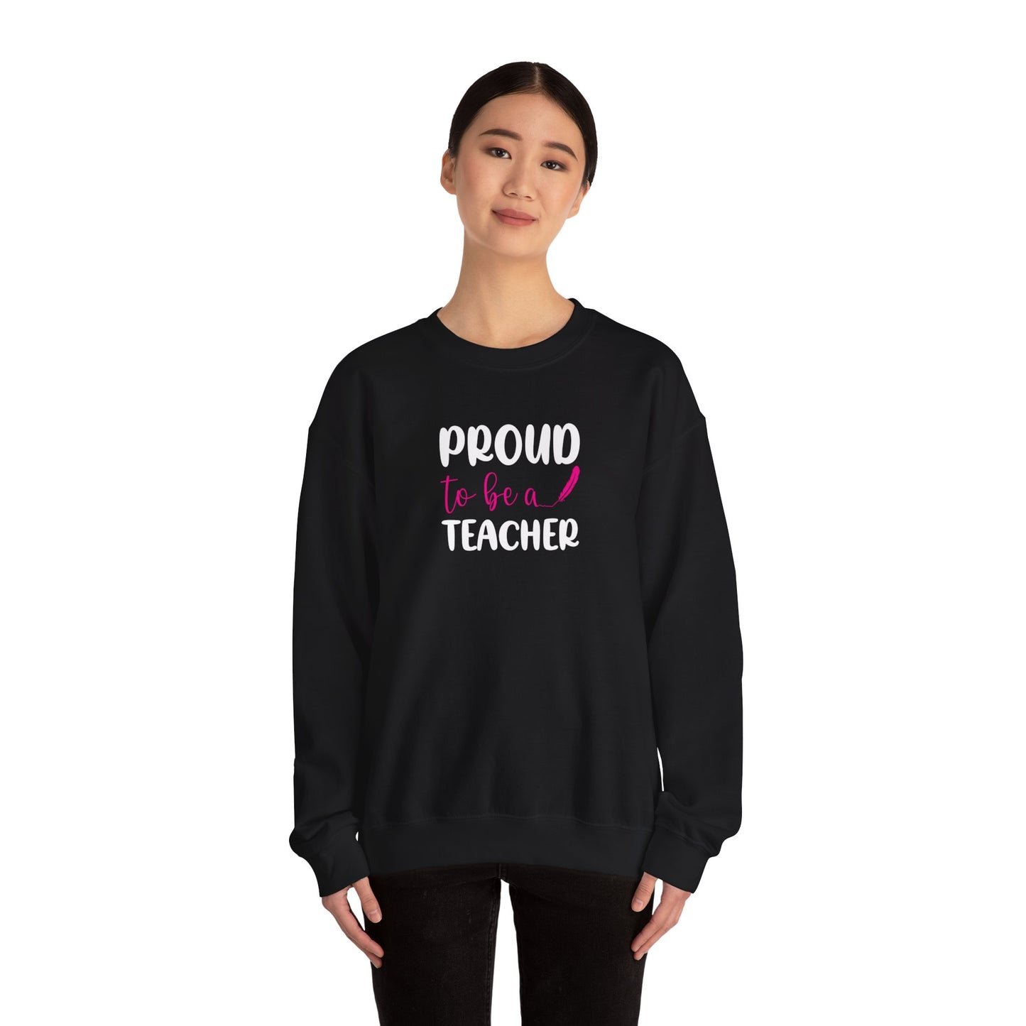 Proud to be a teacher Unisex Heavy Blend™ Crewneck Sweatshirt