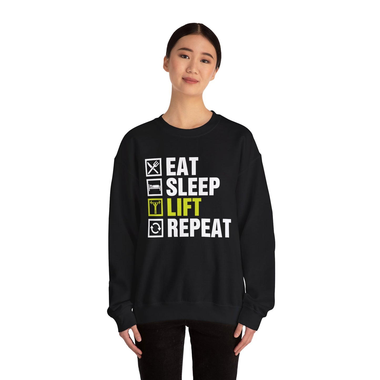 Unisex Heavy Blend™ Crewneck Sweatshirt - Eat Sleep Lift
