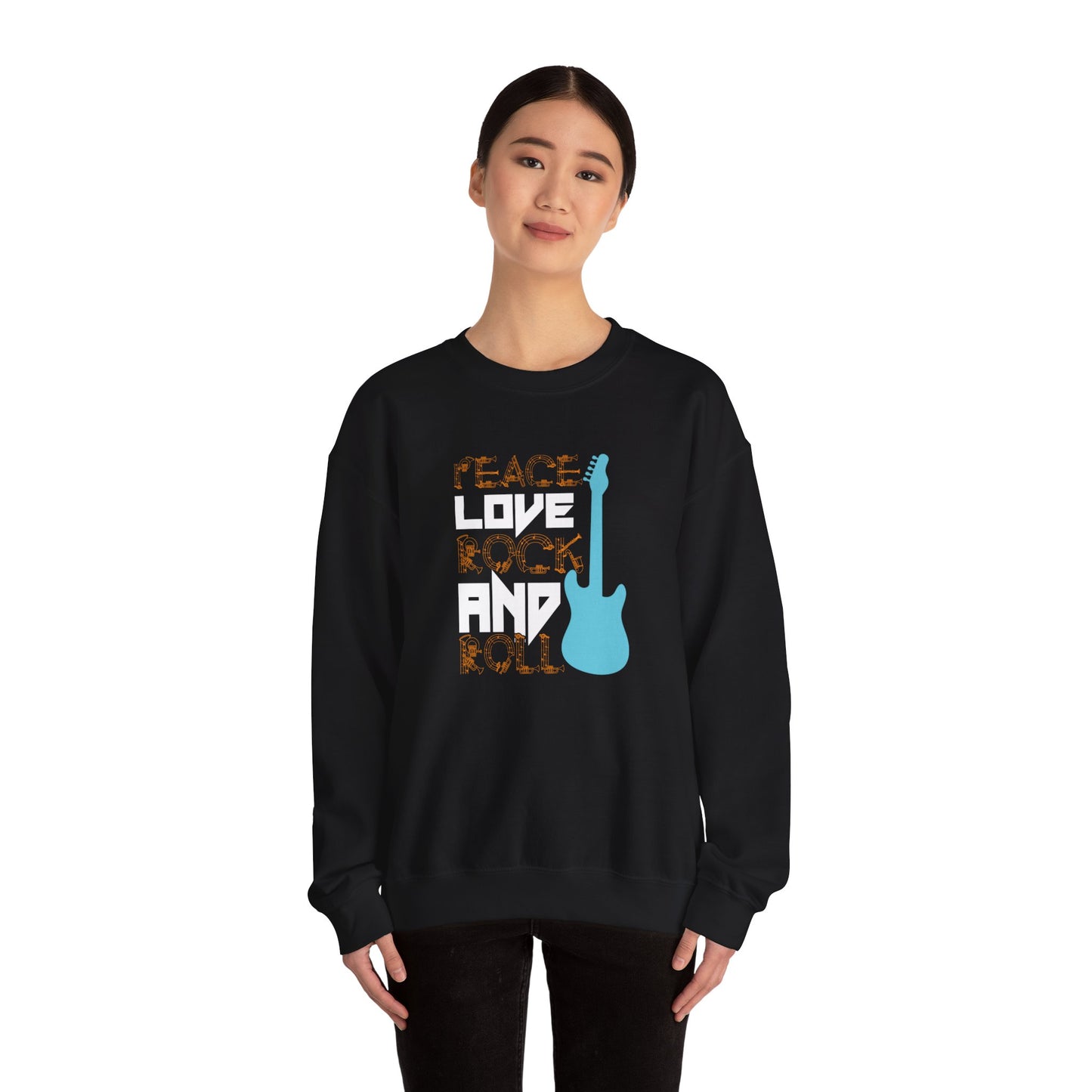 Peace Love - Unisex Heavy Blend™ Crewneck Sweatshirt