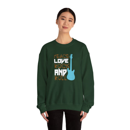 Peace Love - Unisex Heavy Blend™ Crewneck Sweatshirt