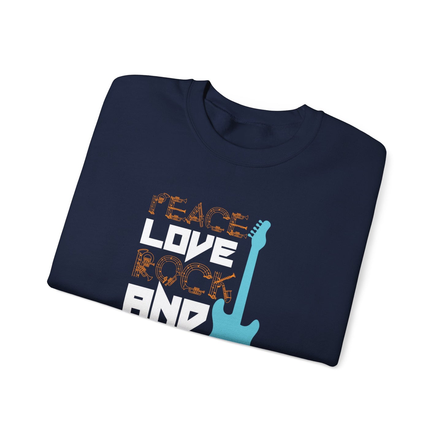 Peace Love - Unisex Heavy Blend™ Crewneck Sweatshirt