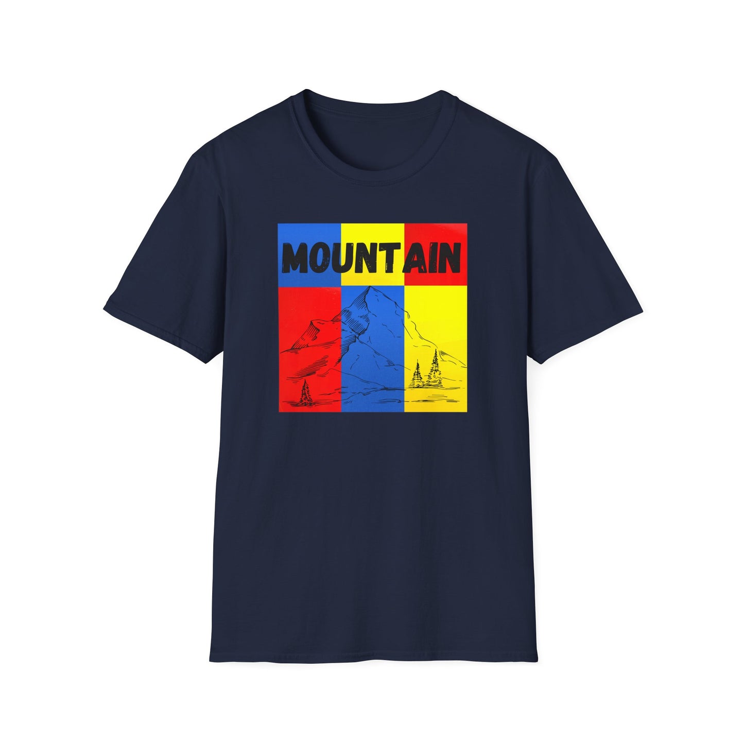 Colorful Mountain Adventure Softstyle T-Shirt