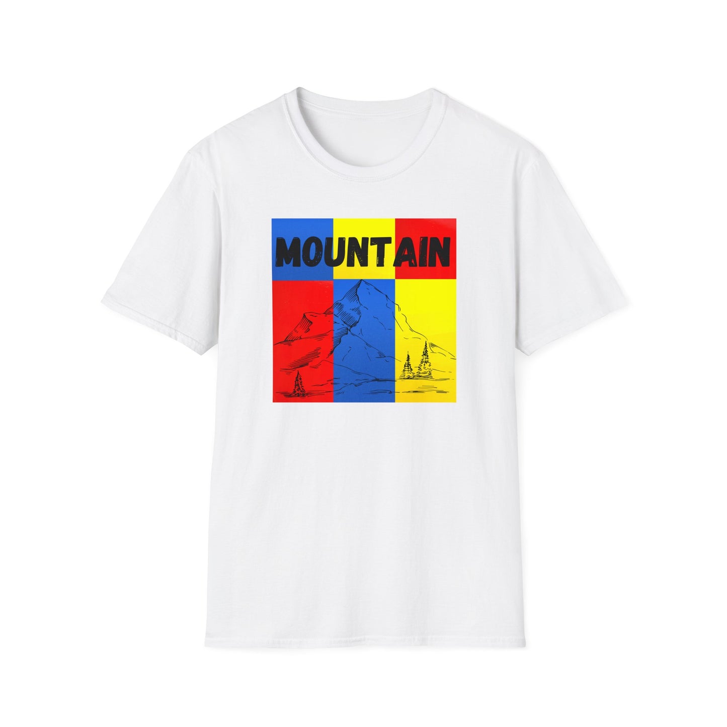 Colorful Mountain Adventure Softstyle T-Shirt