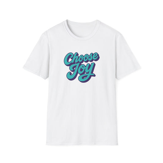 Choose Joy T-Shirt — Retro Script Positive Message Tee