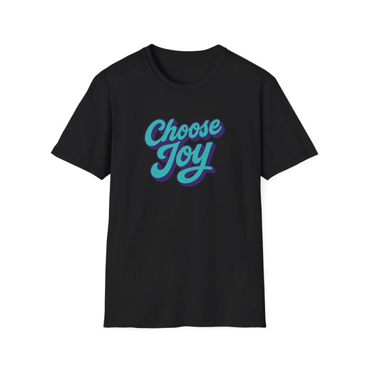 Choose Joy T-Shirt — Retro Script Positive Message Tee