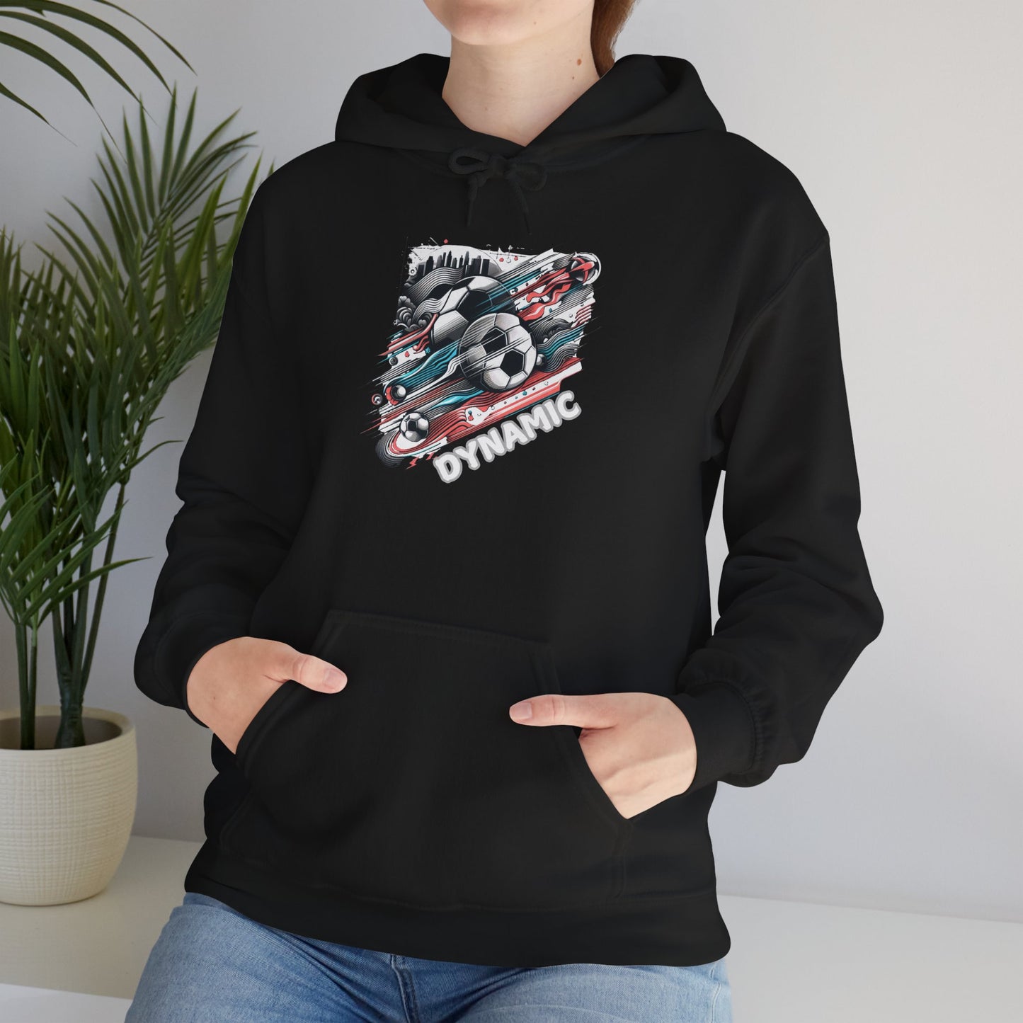 Dynamic Sports Motion Hoodie - Unisex Heavy Blend™ Hooded Sweatshirt