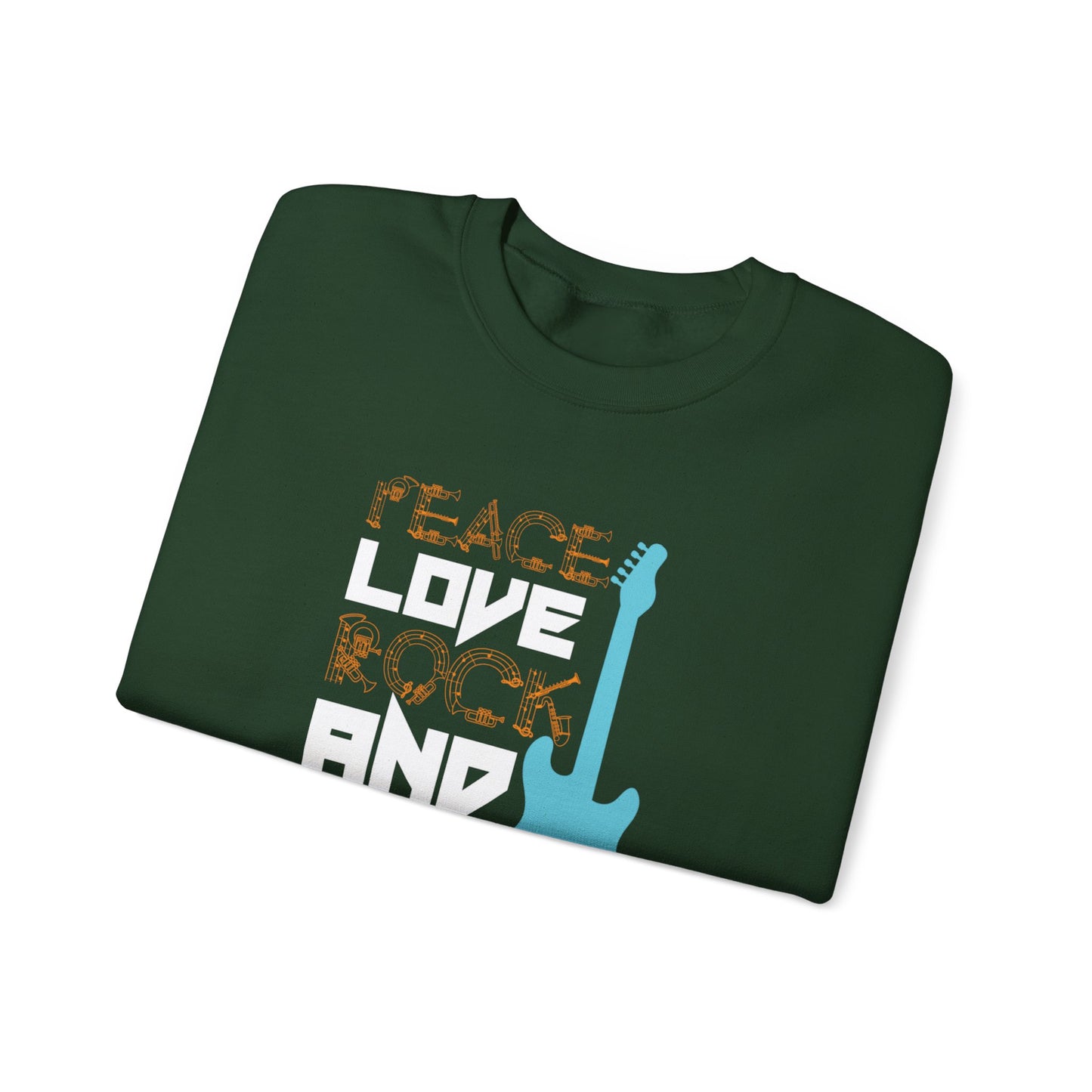 Peace Love - Unisex Heavy Blend™ Crewneck Sweatshirt