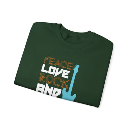 Peace Love - Unisex Heavy Blend™ Crewneck Sweatshirt