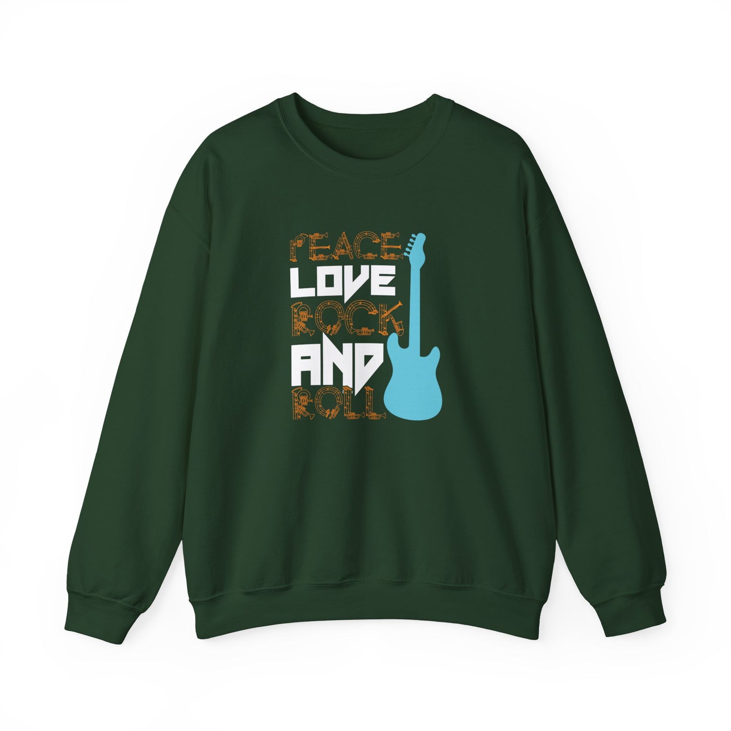 Peace Love - Unisex Heavy Blend™ Crewneck Sweatshirt