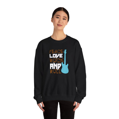 Peace Love - Unisex Heavy Blend™ Crewneck Sweatshirt